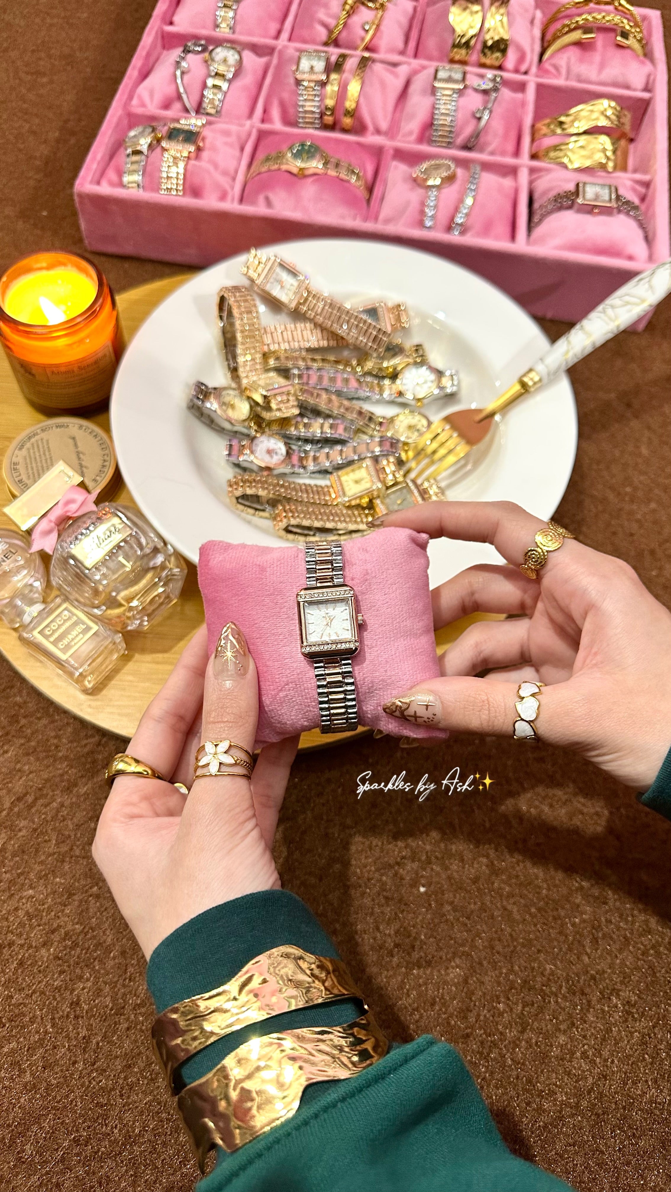 Classic square watch 🎀✨