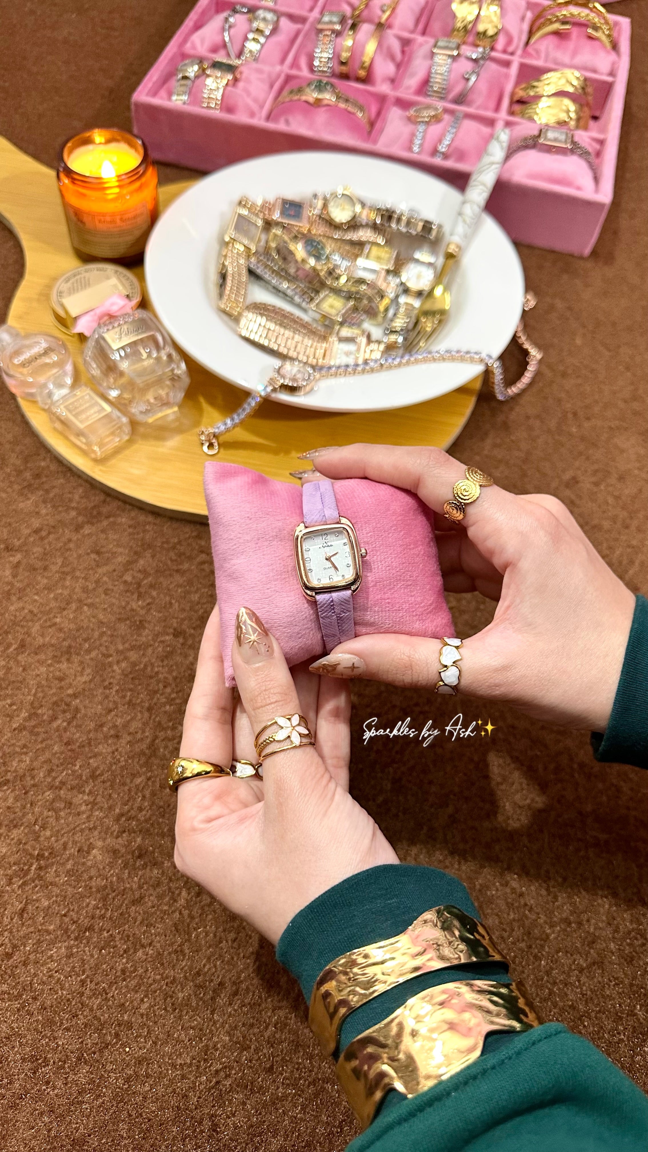 Elegant square watch 💟✨