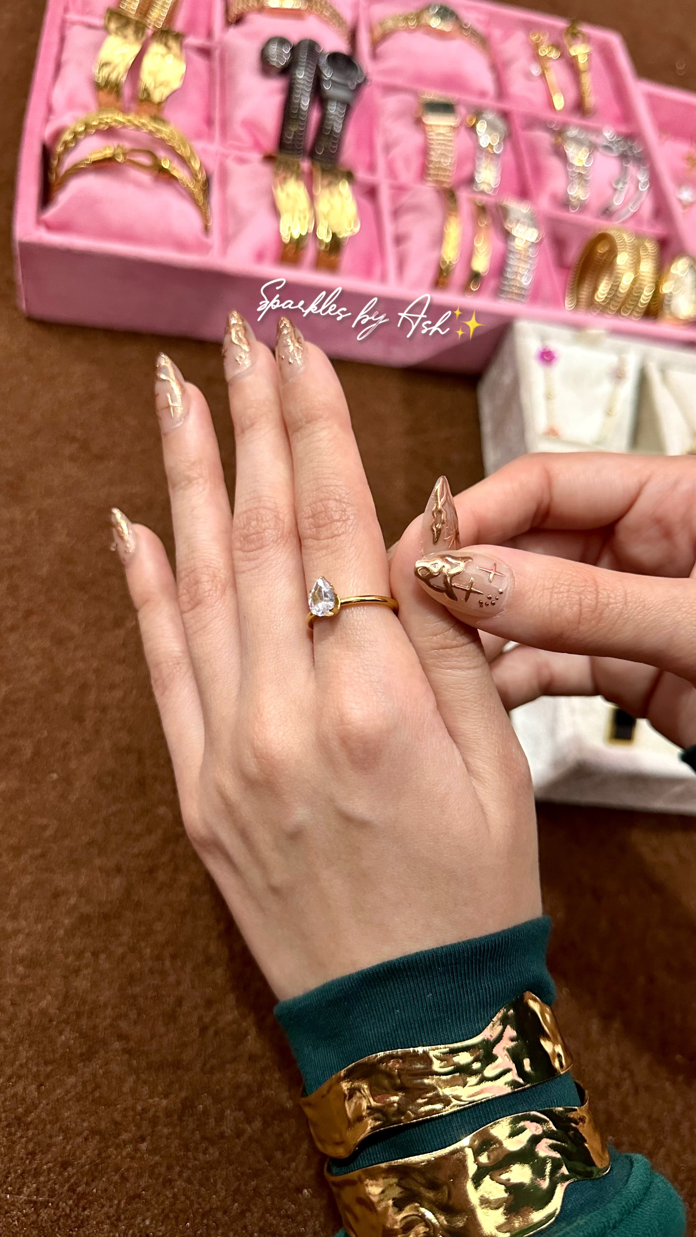 Modern stone minimalist ring 💍