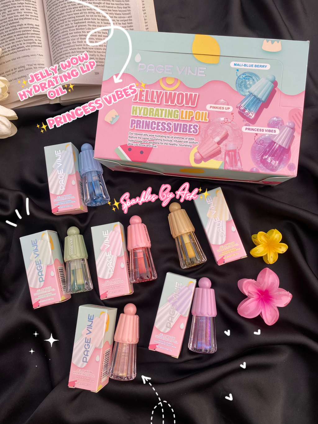 jelly wow hydrating lip oil 💕princess vibes💕