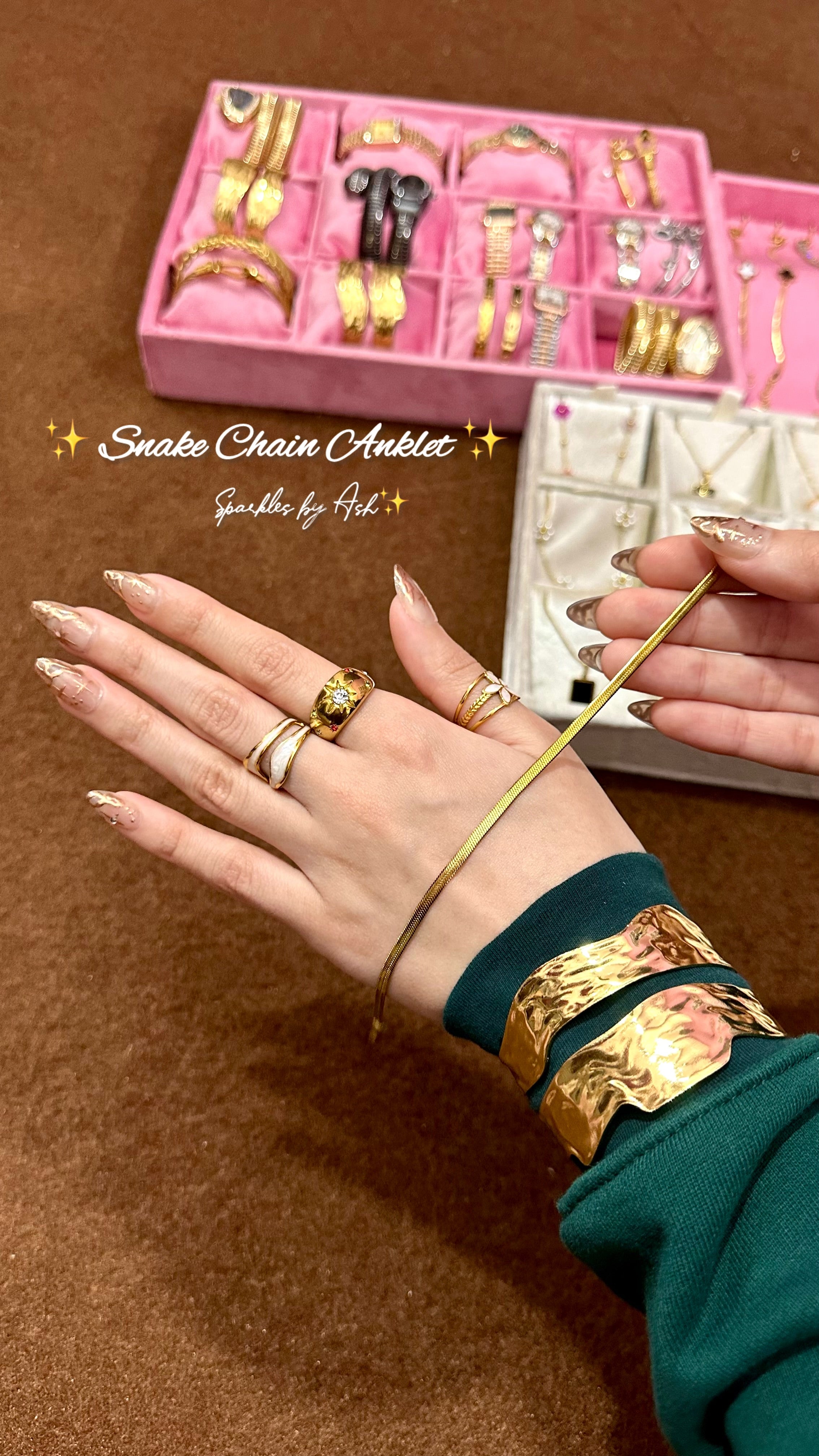 Snake chain anklet 🎀