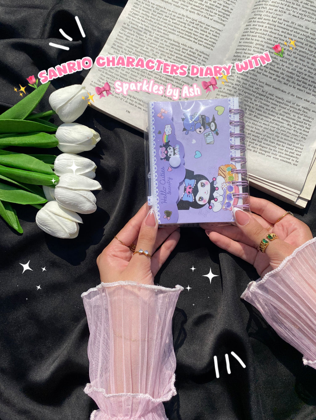 Sanrio theme envelope diary with pen 💕