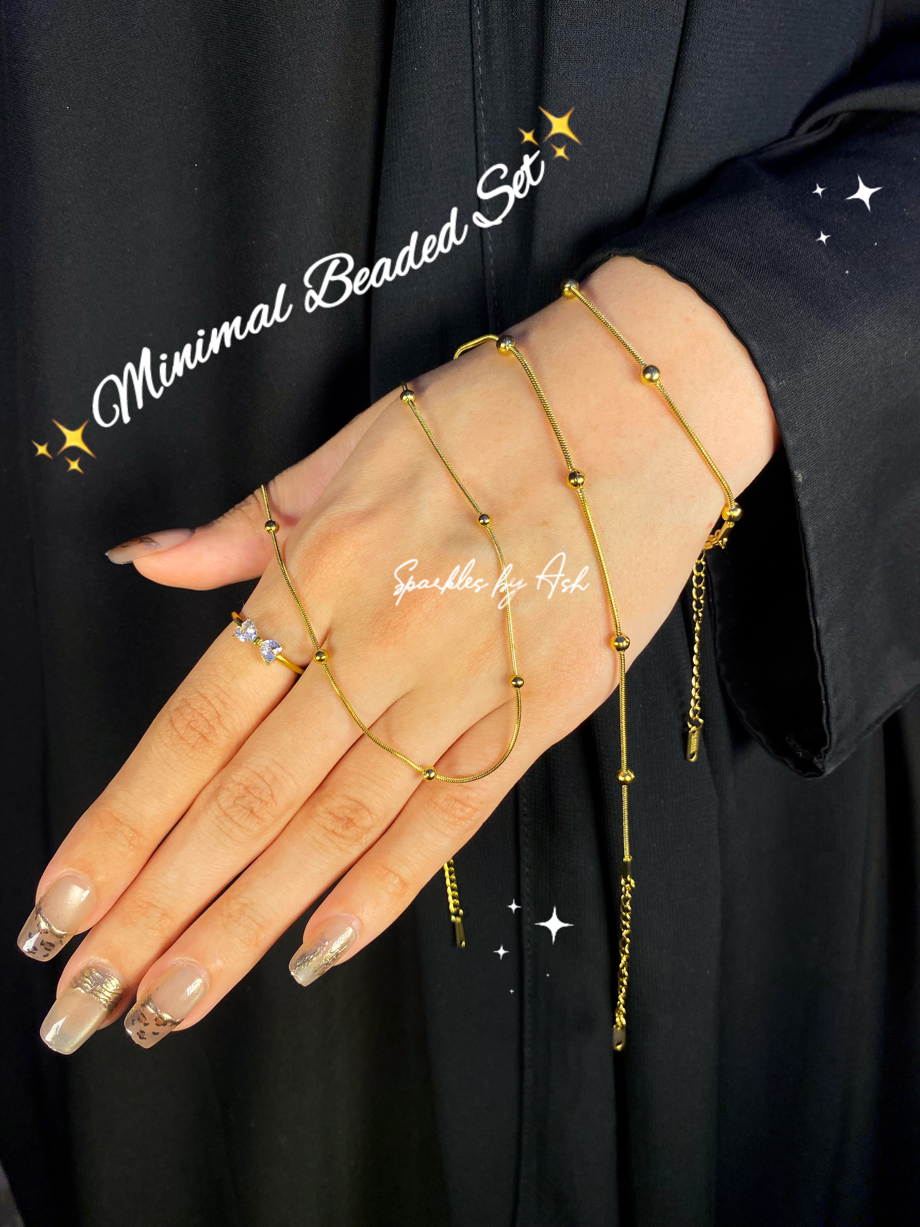 Minimal beaded Set 💕