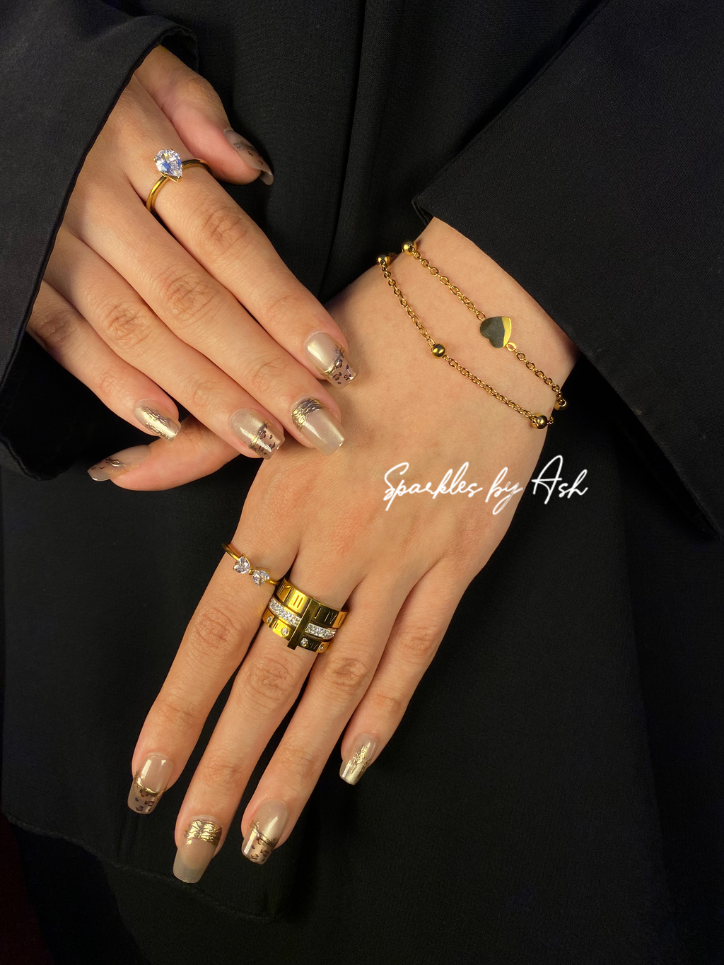 Double chain heart bracelet 💕