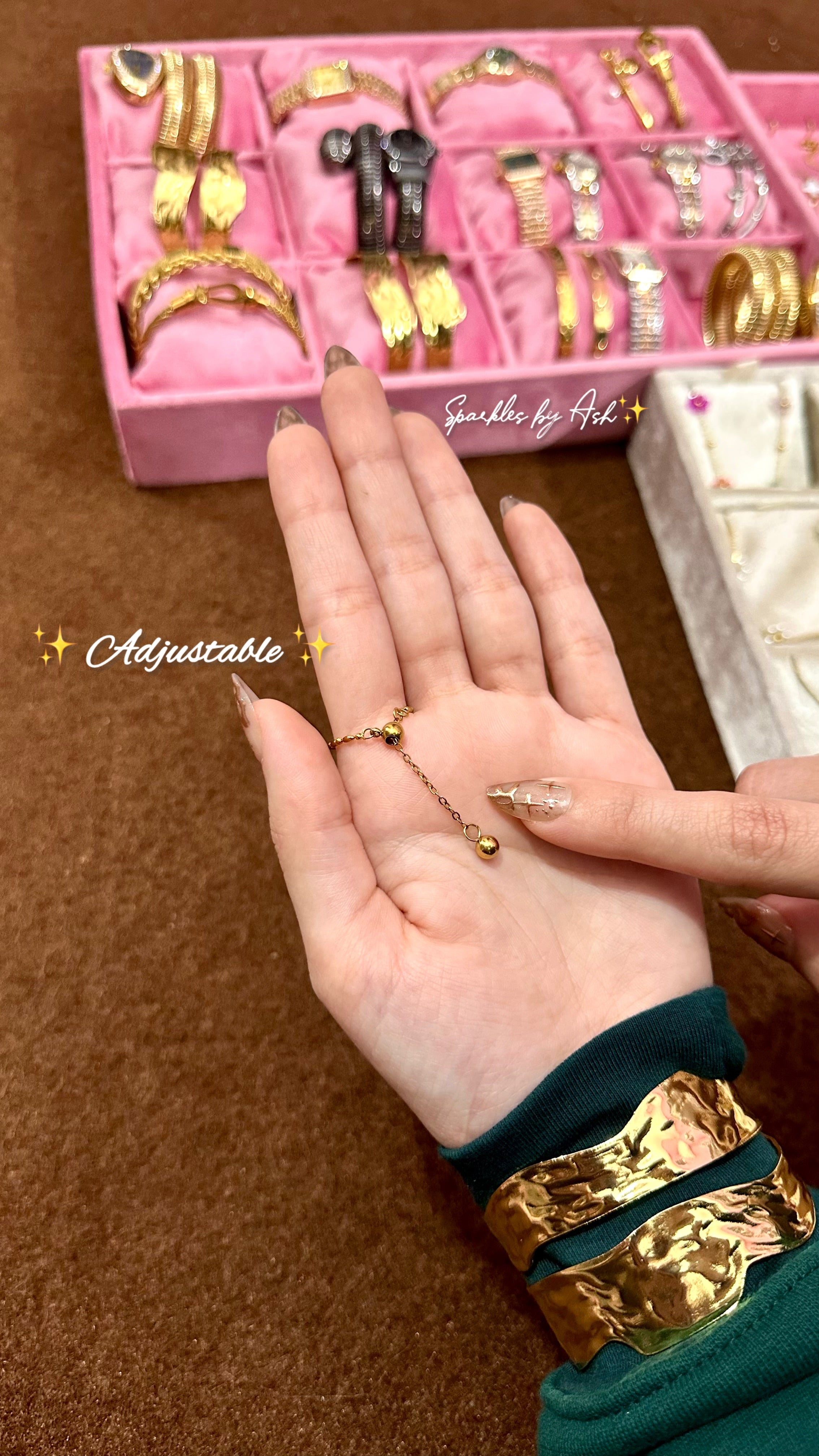 Flower chain ring 🌸✨