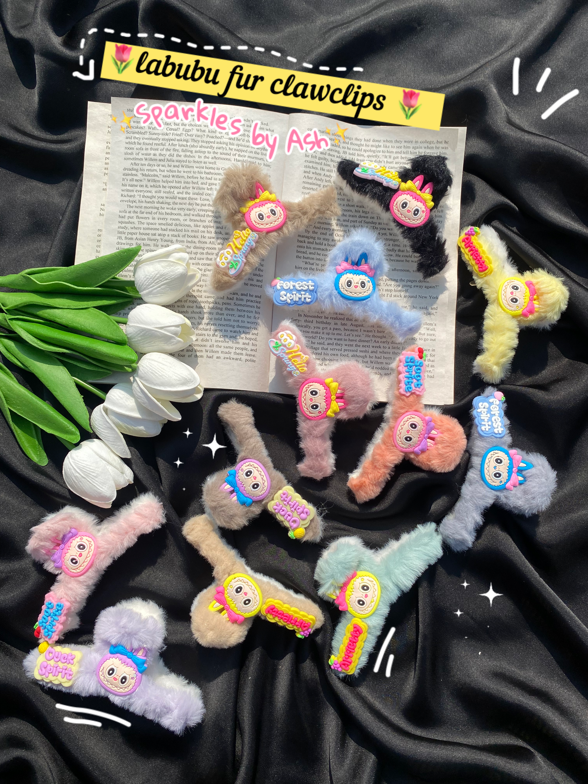 Cozy labubu clawclips 💕