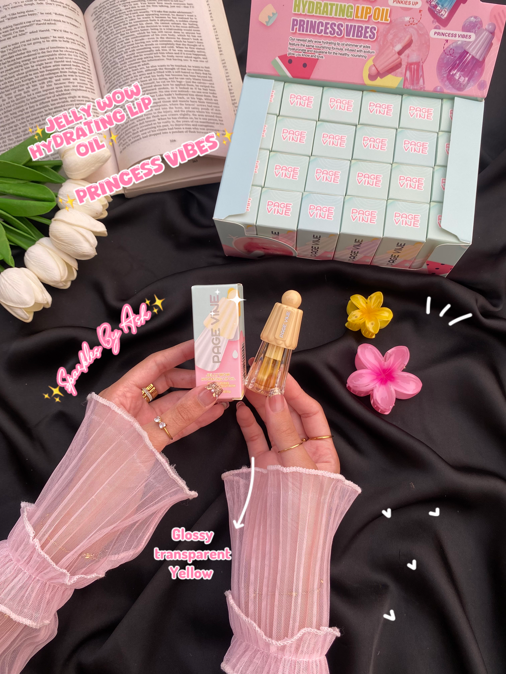 jelly wow hydrating lip oil 💕princess vibes💕