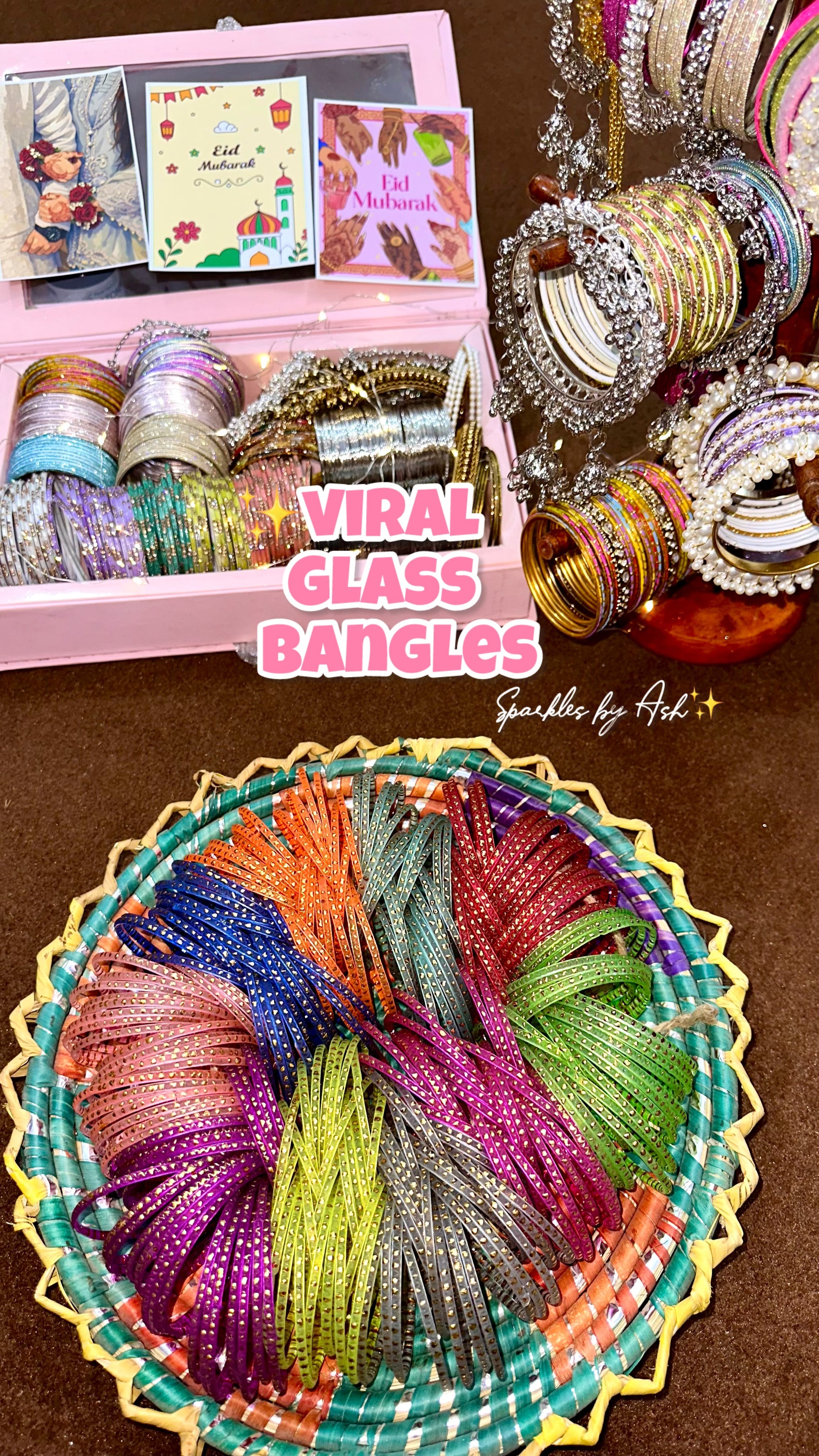 Trendy glass bangles -eid special 💗🌙✨
