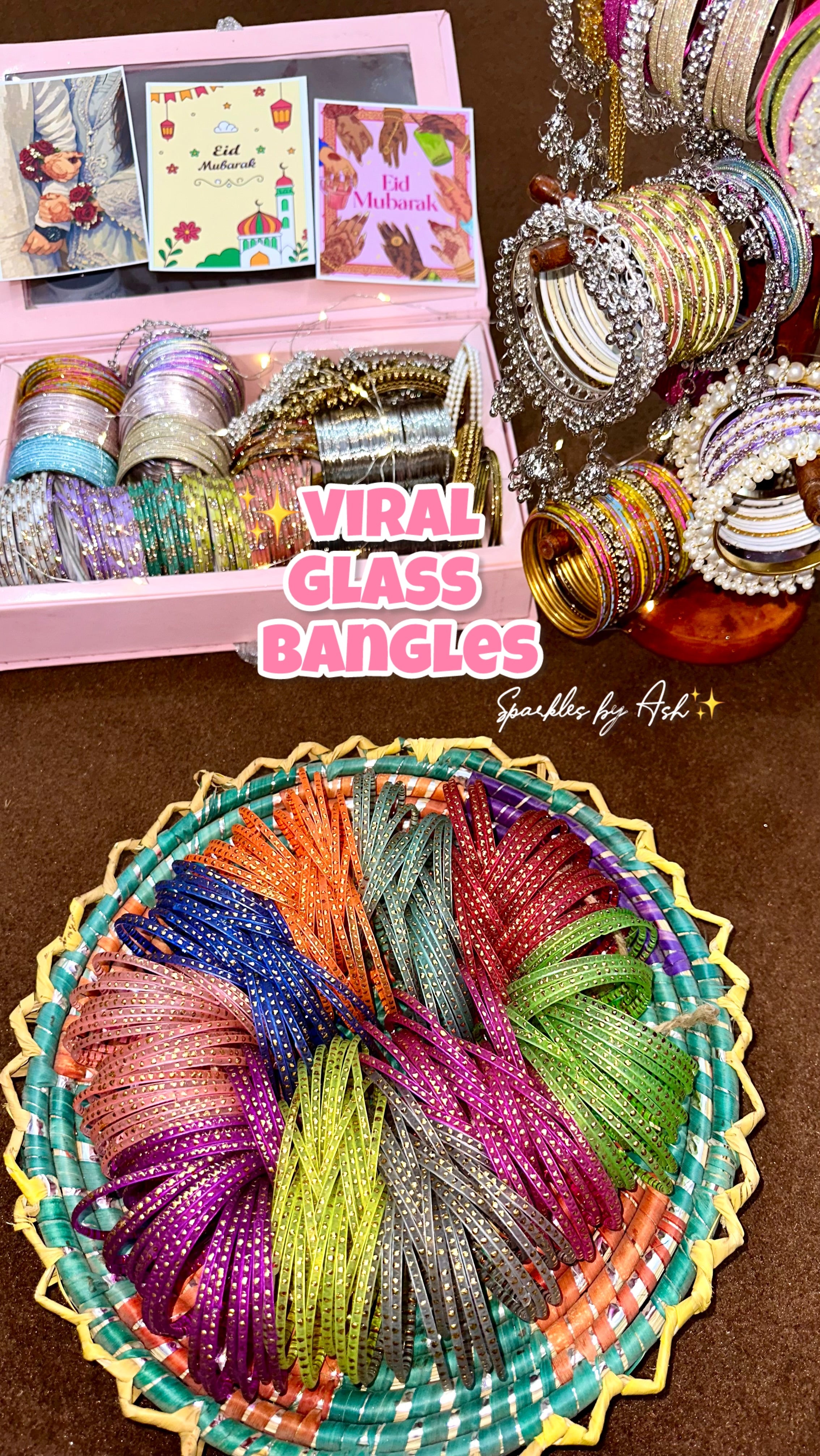 Trendy glass bangles -eid special 💗🌙✨