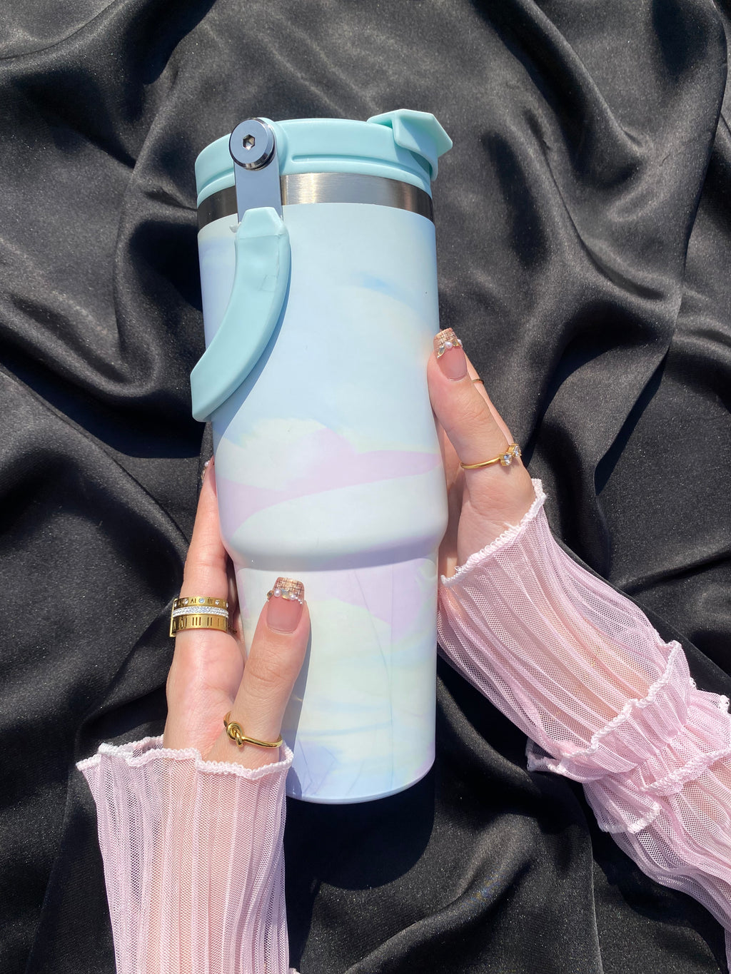 Marble affect sipper🎀