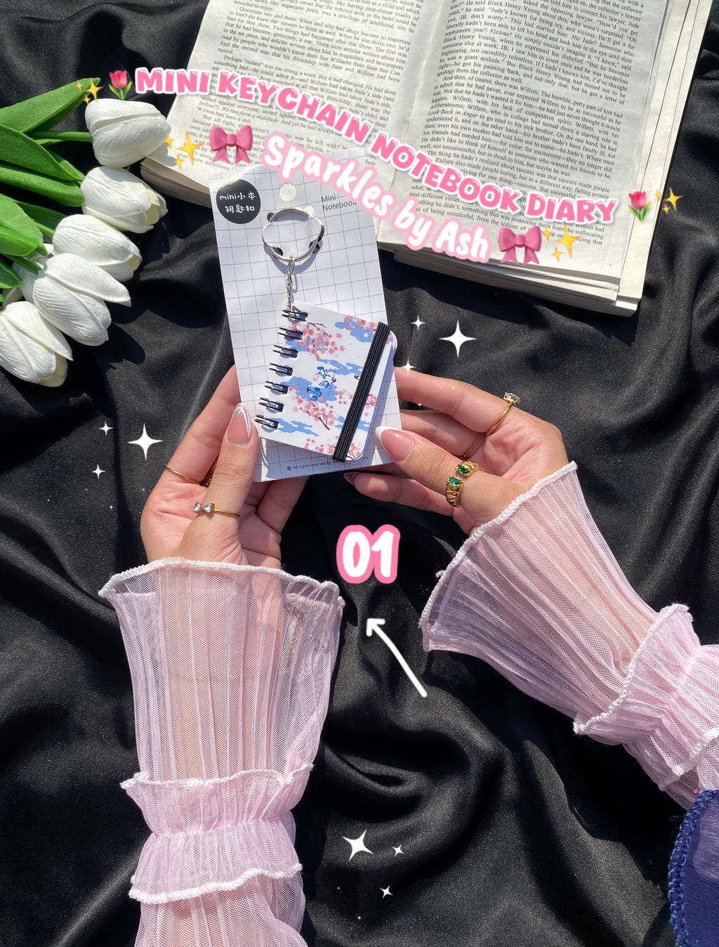 Mini keychain diary 💕