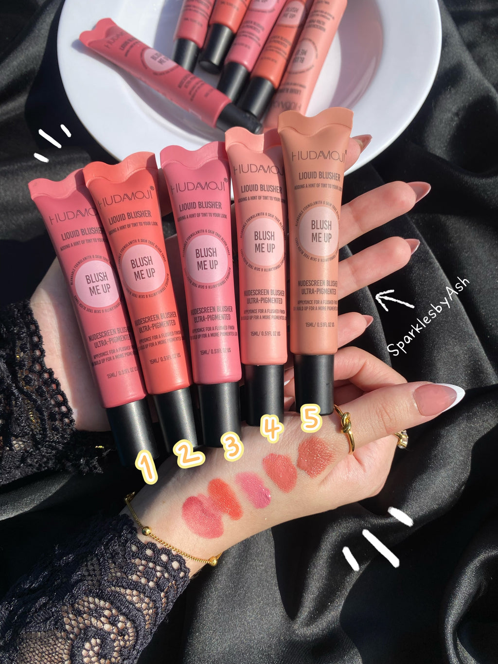 Hudamoji liquid blush🎀 blush me up