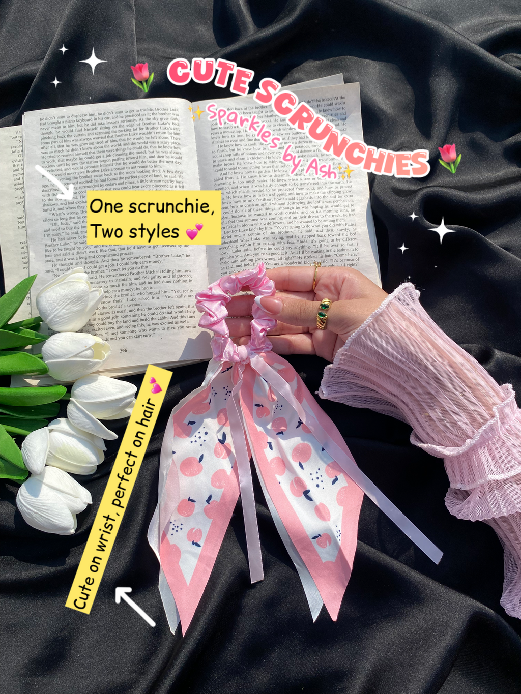 Pinteresty hair n wrist scrunchies💕