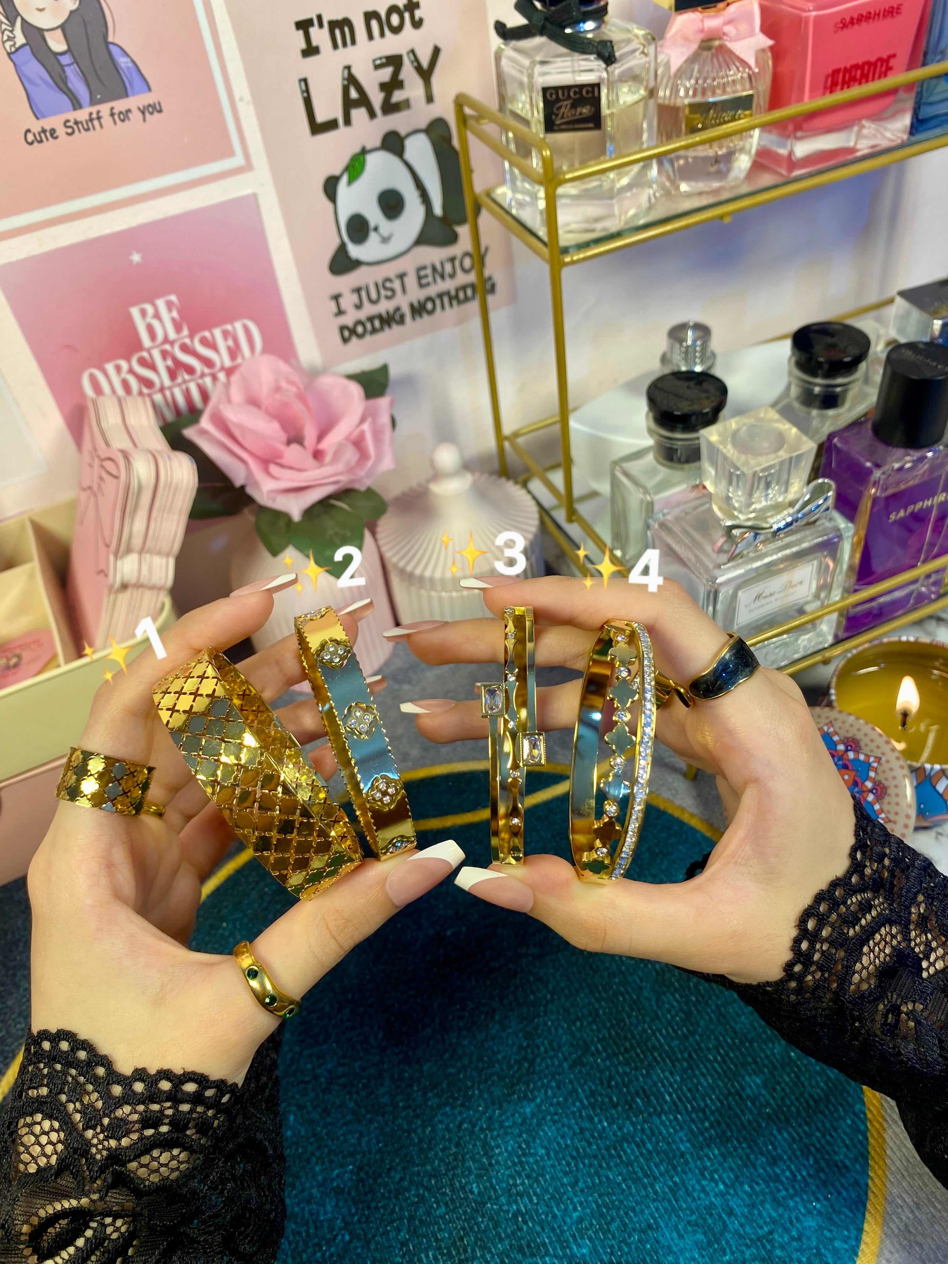 Stainless steel bangles 🎀