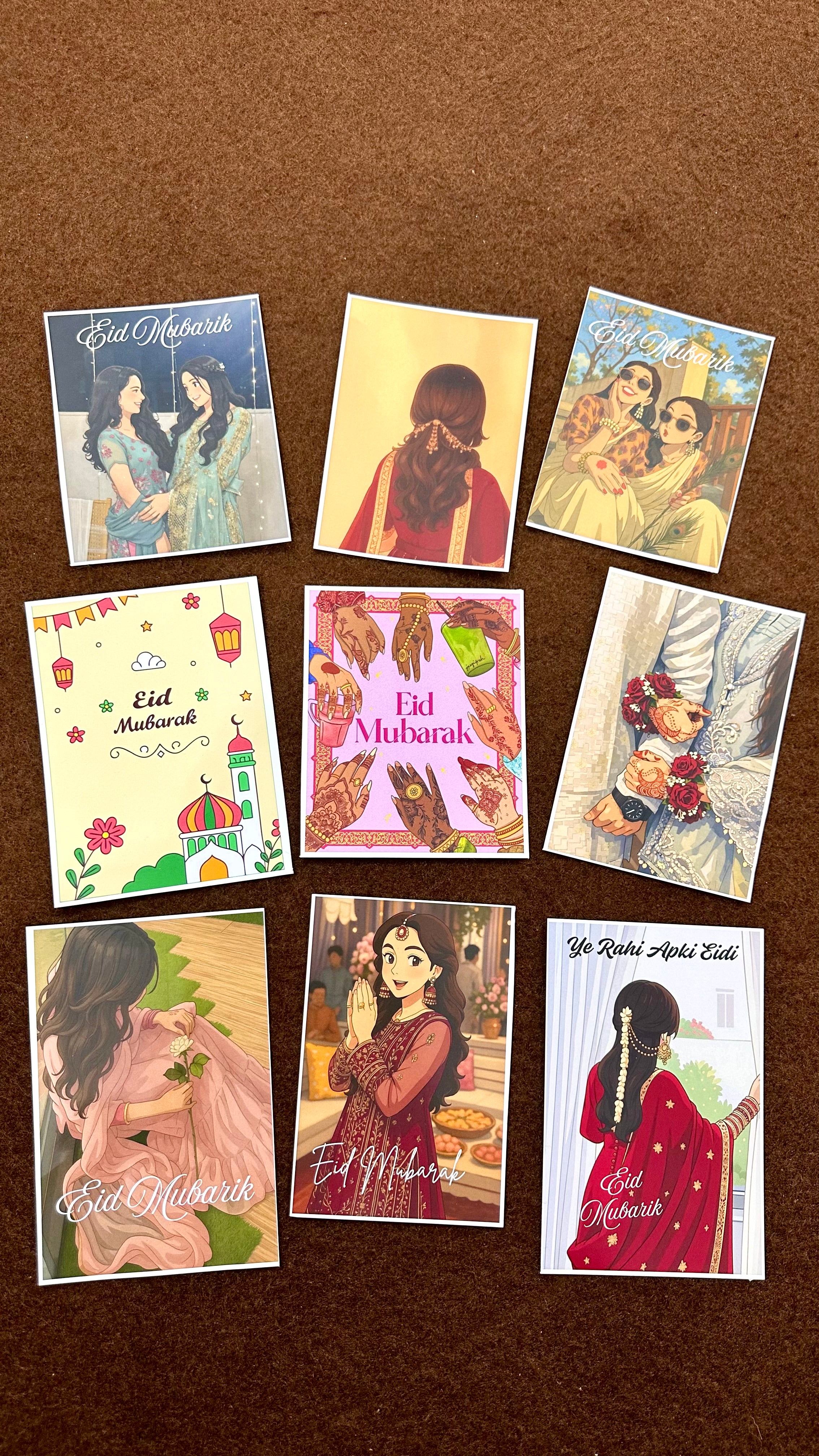 Eid Mubarik card 🩵🌙✨