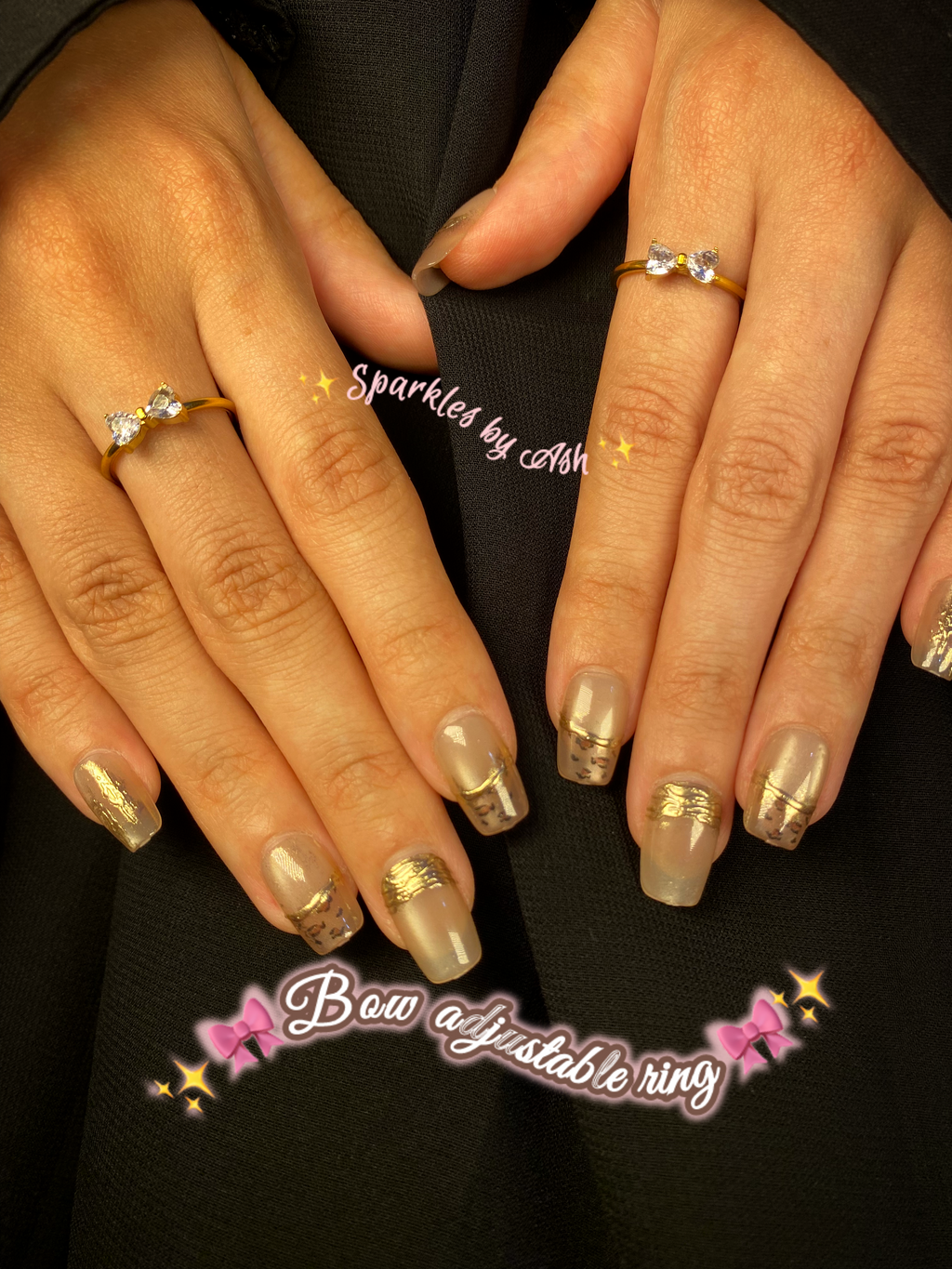 Bow adjustable ring 🎀