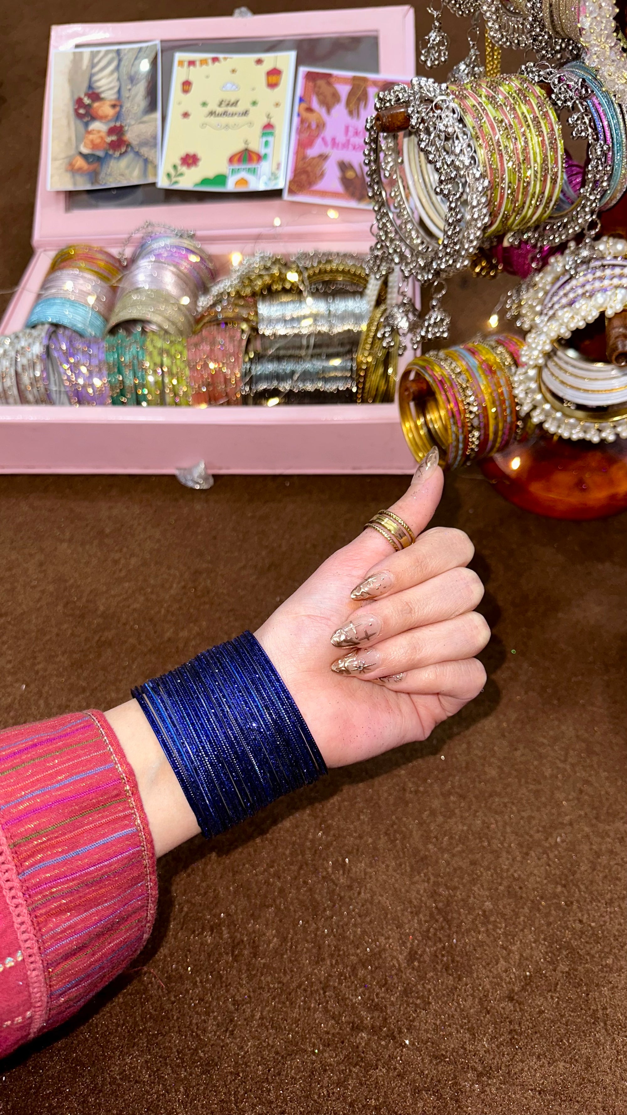 Shimmery metal bangles💗✨