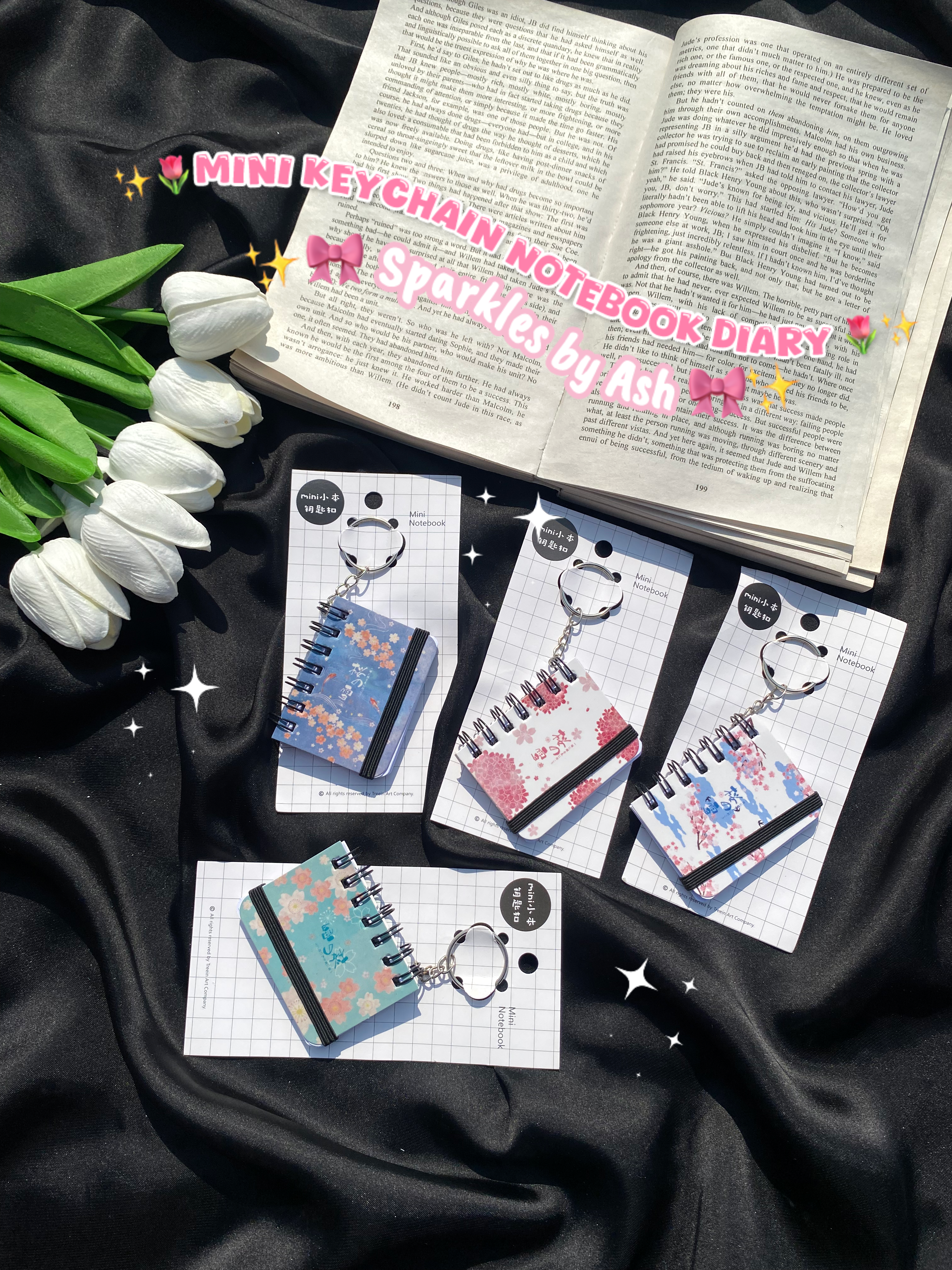 Mini keychain diary 💕
