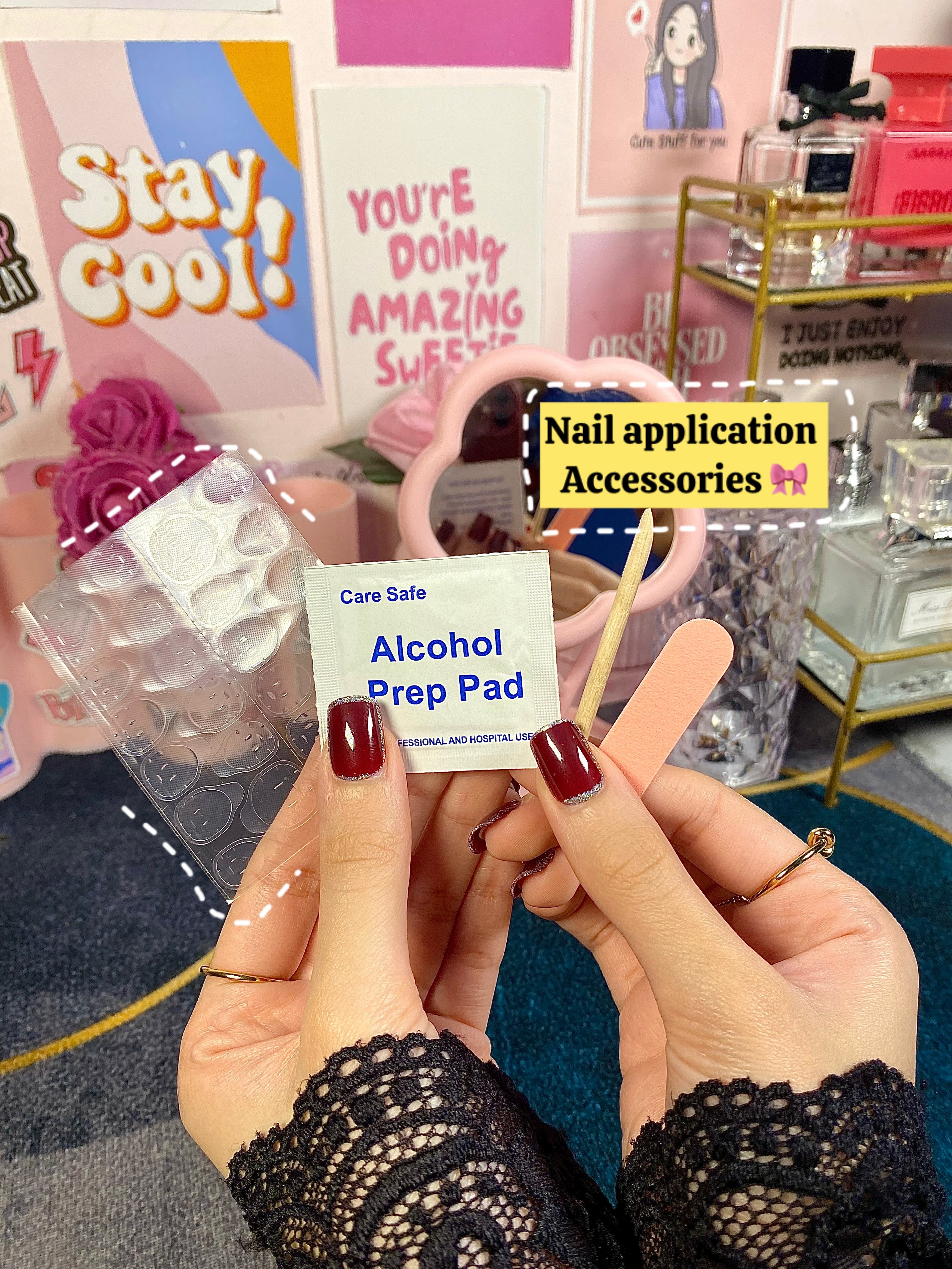 Nail application accessories