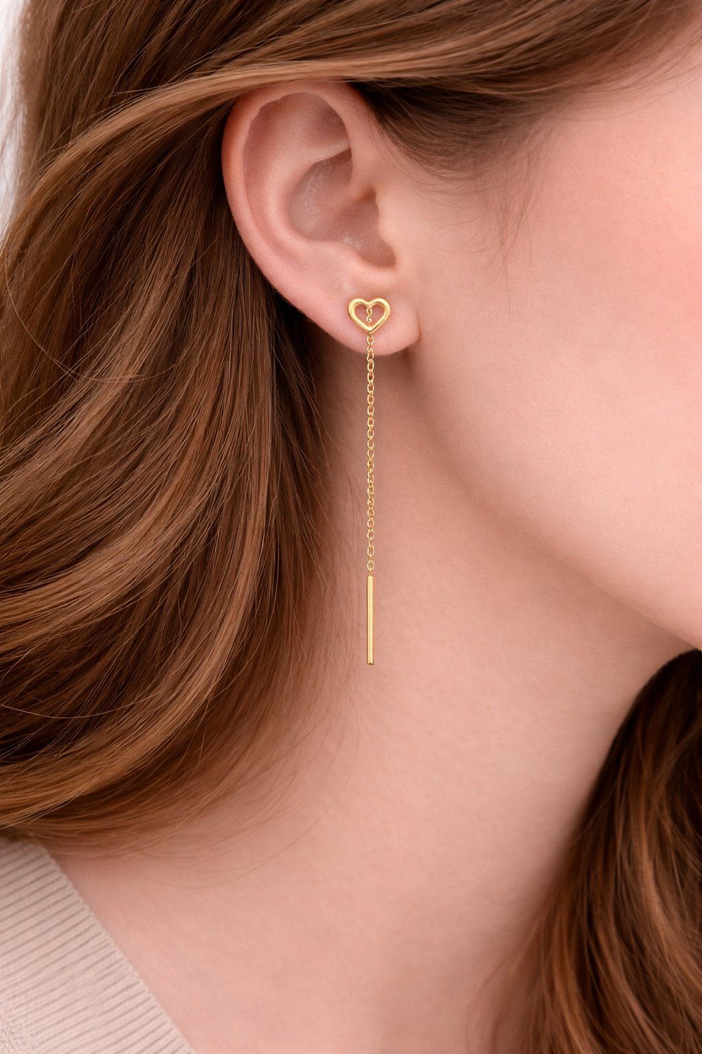 Minimal chain earrings 🎀✨