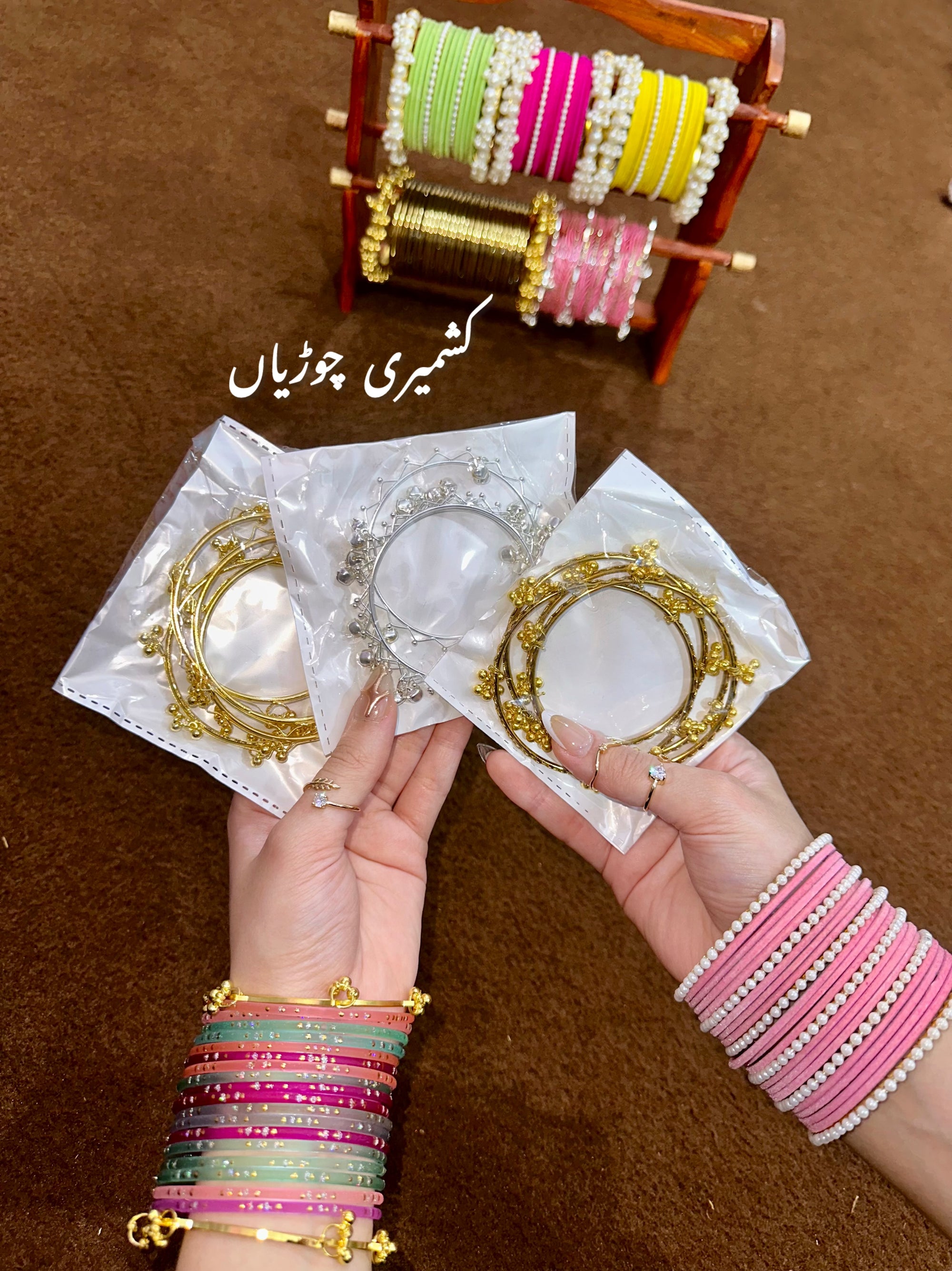 Viral Kashmiri bangles 4pcs - size 2.8
