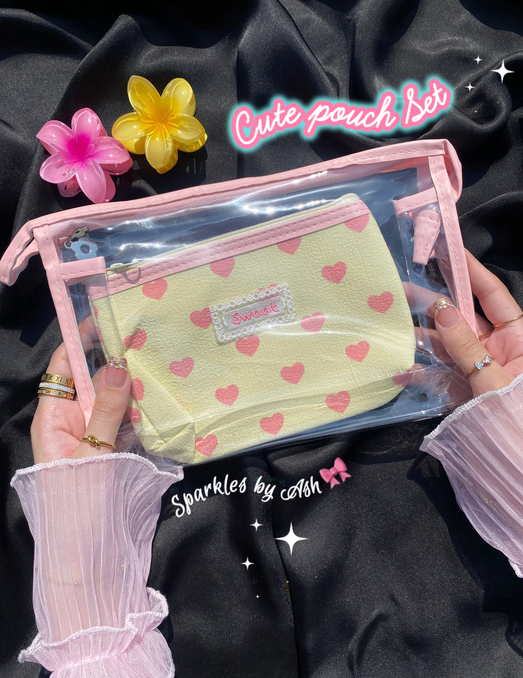 Cute 2 in 1 pouch set 💕