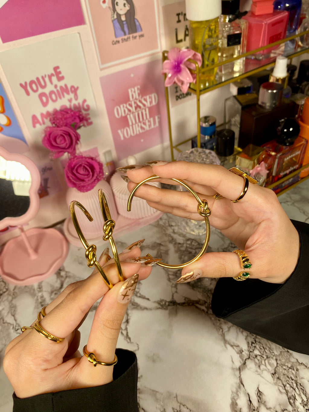 Knot bangle stainless steel✨🎀