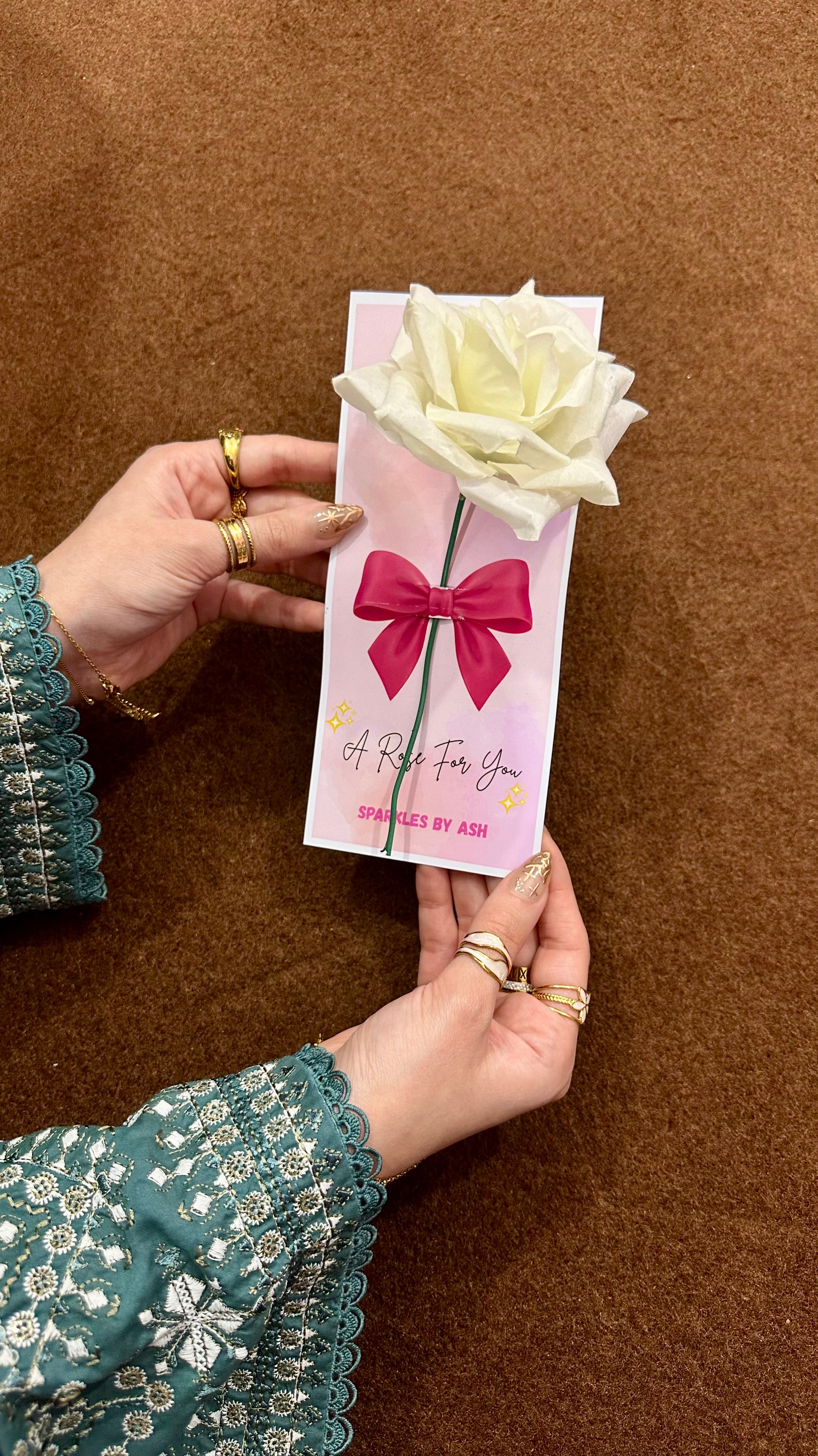 Rose gift card🌷🎀✨