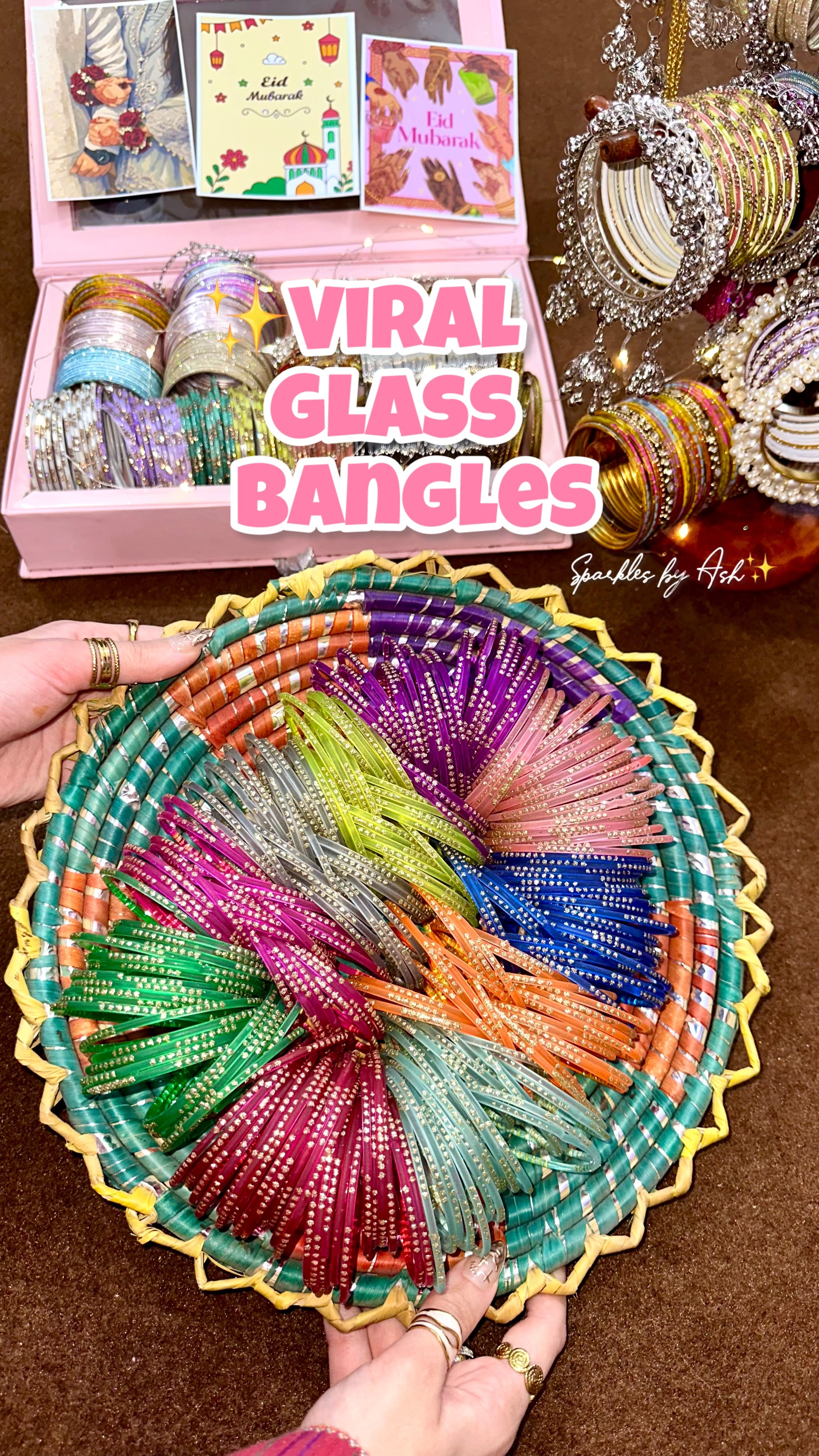 Viral glass bangles🌙💗✨-Eid Special