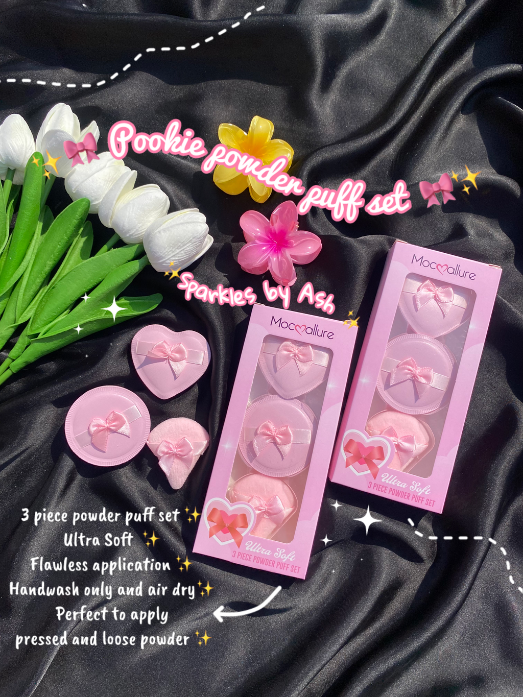 Mocallure 3 piece powder puff Set💕