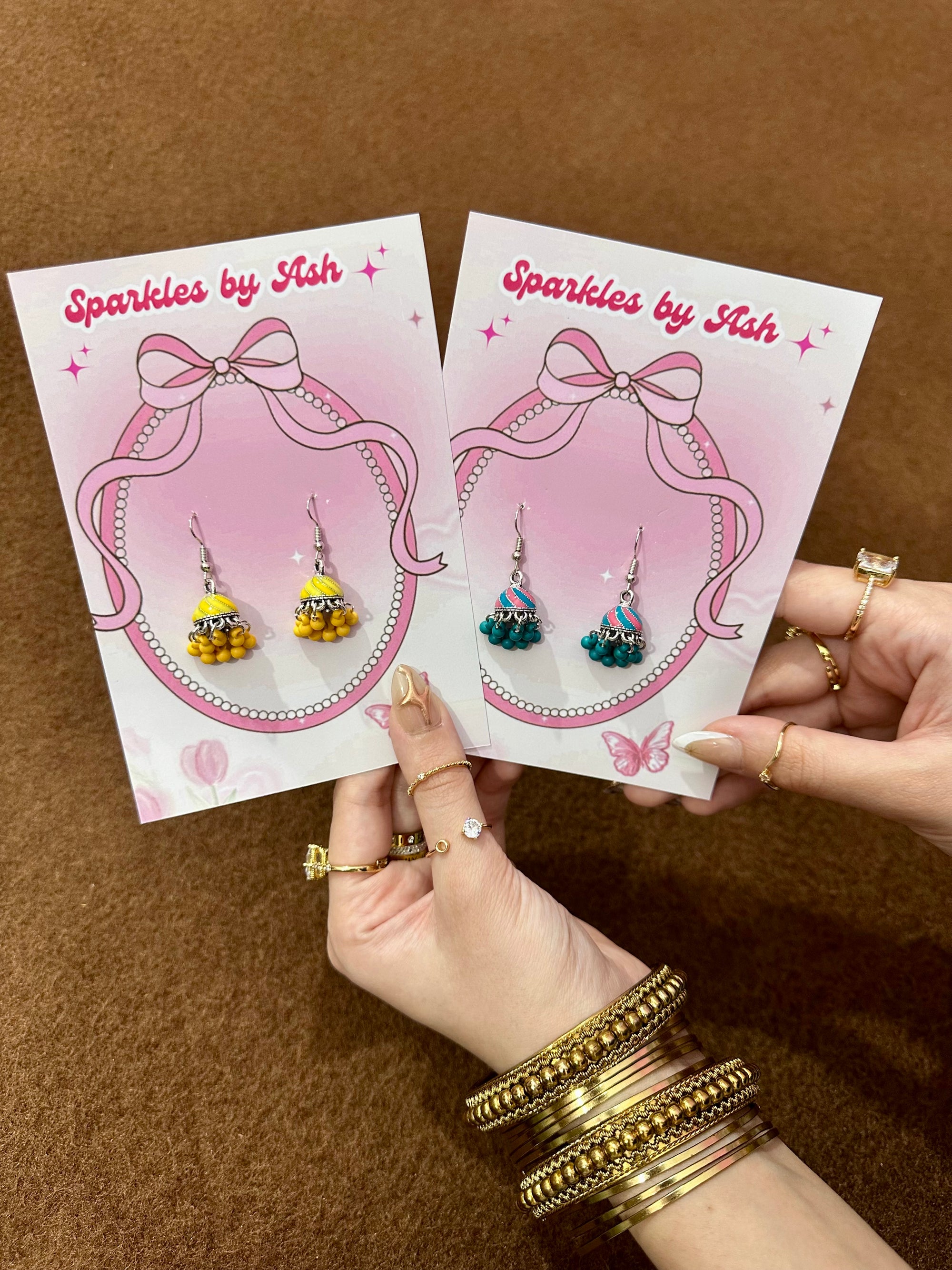 Mini funky jhumky 🩵🌼