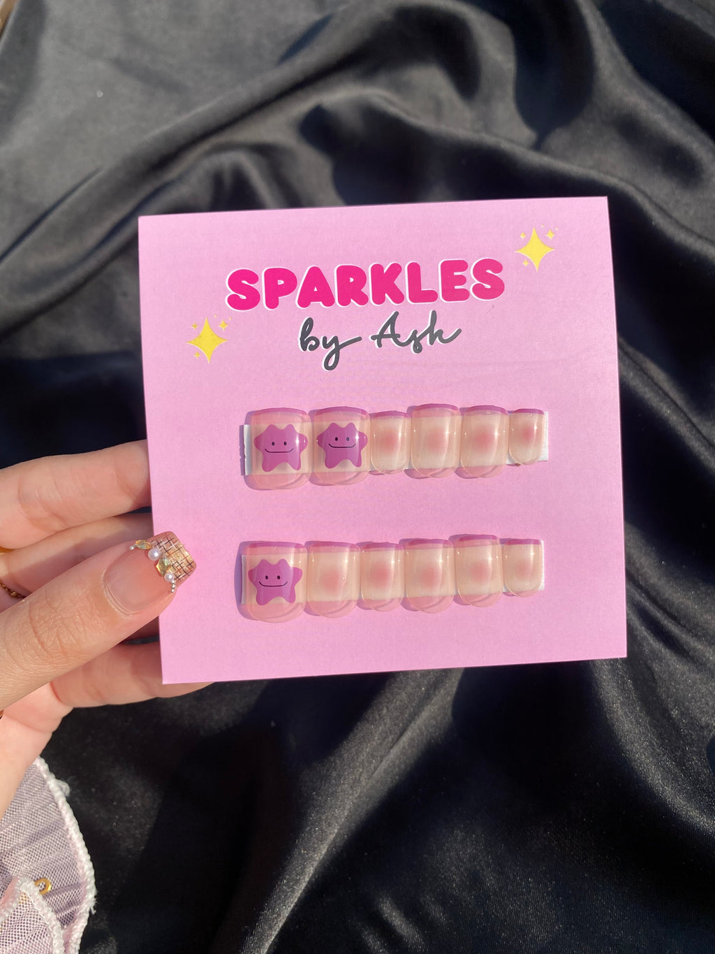 🌷short length star nails- free application kit