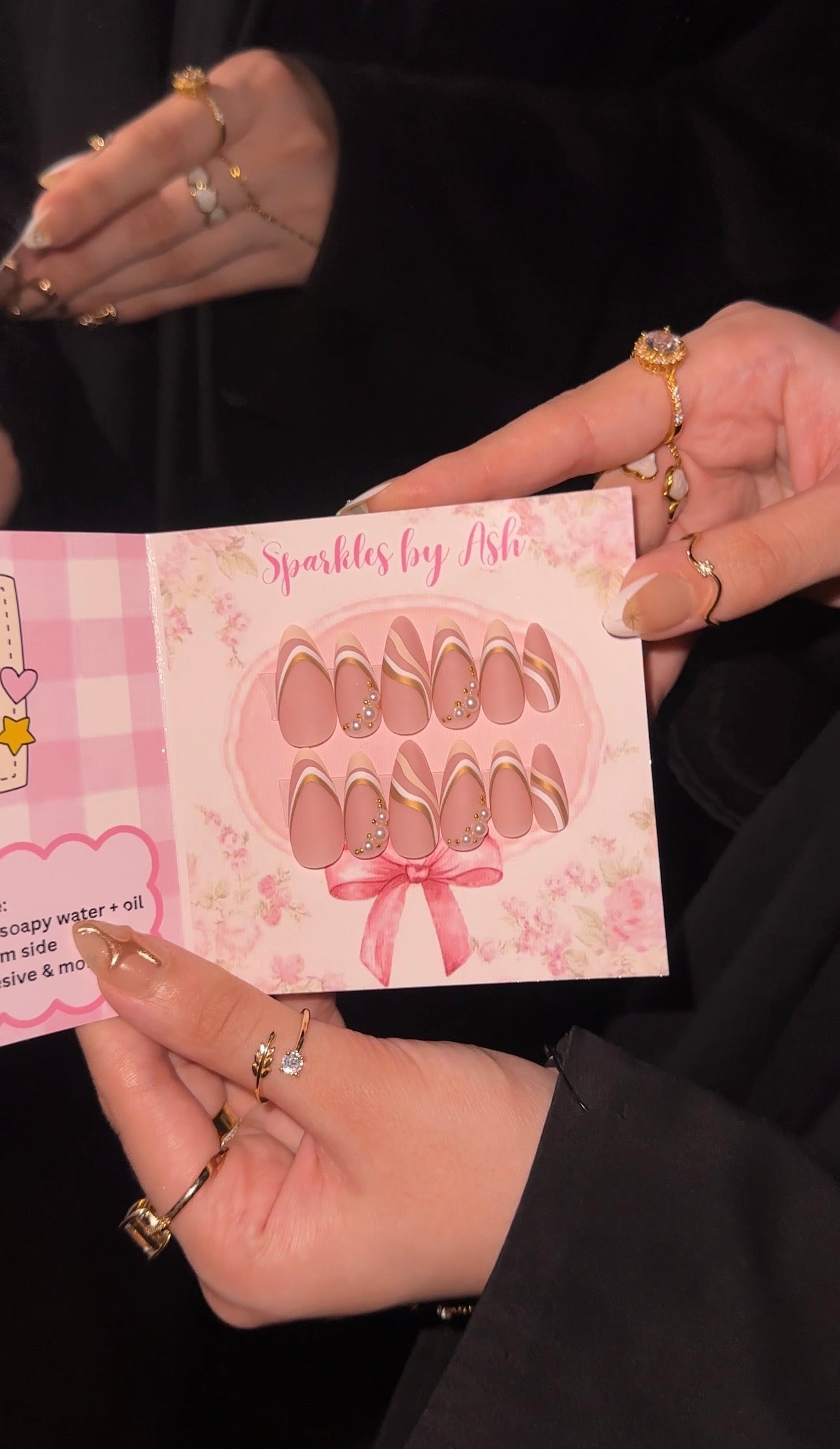 Soft pink almond matte nails💅🏻24pcs-free application kit