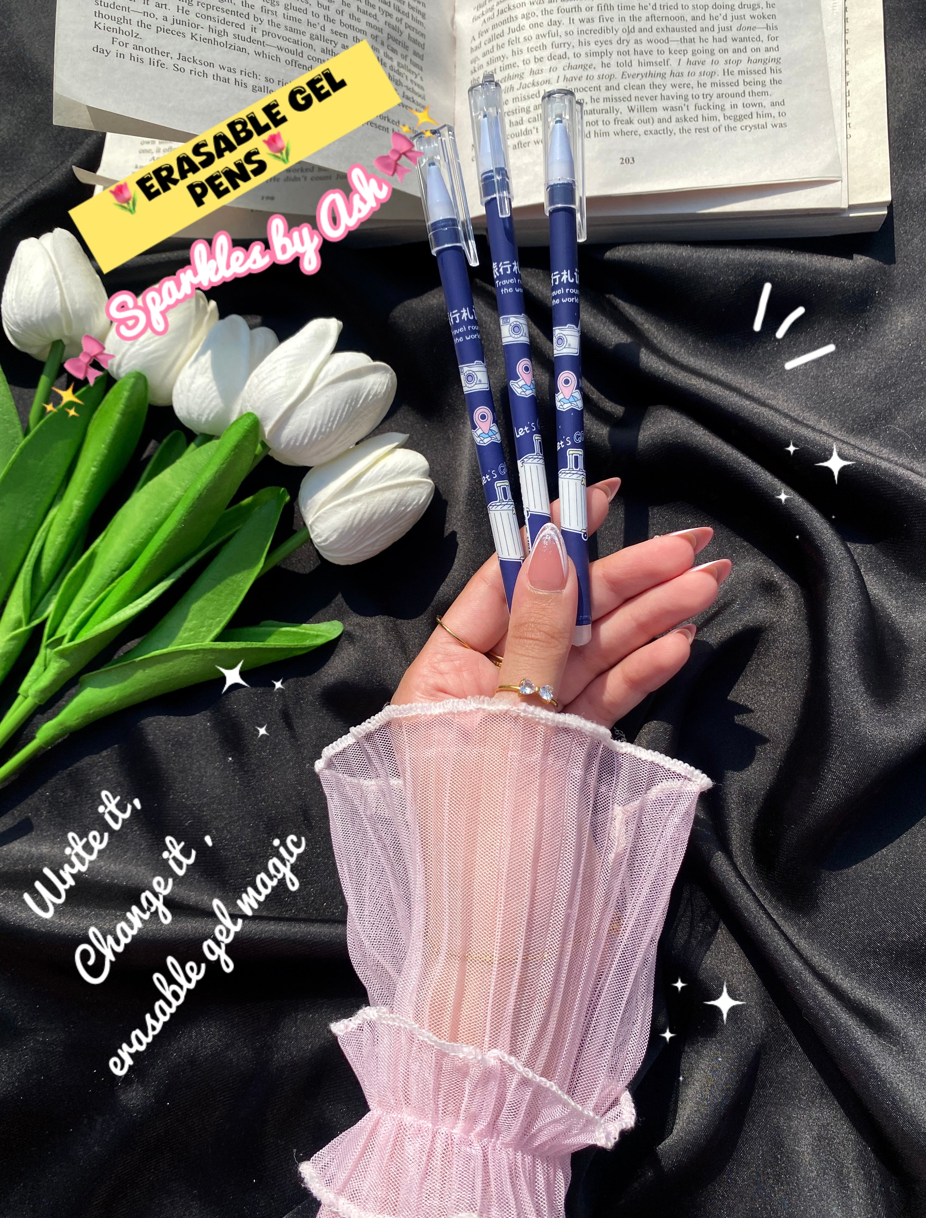 Erasable magic gel pen ( blue ) 💕