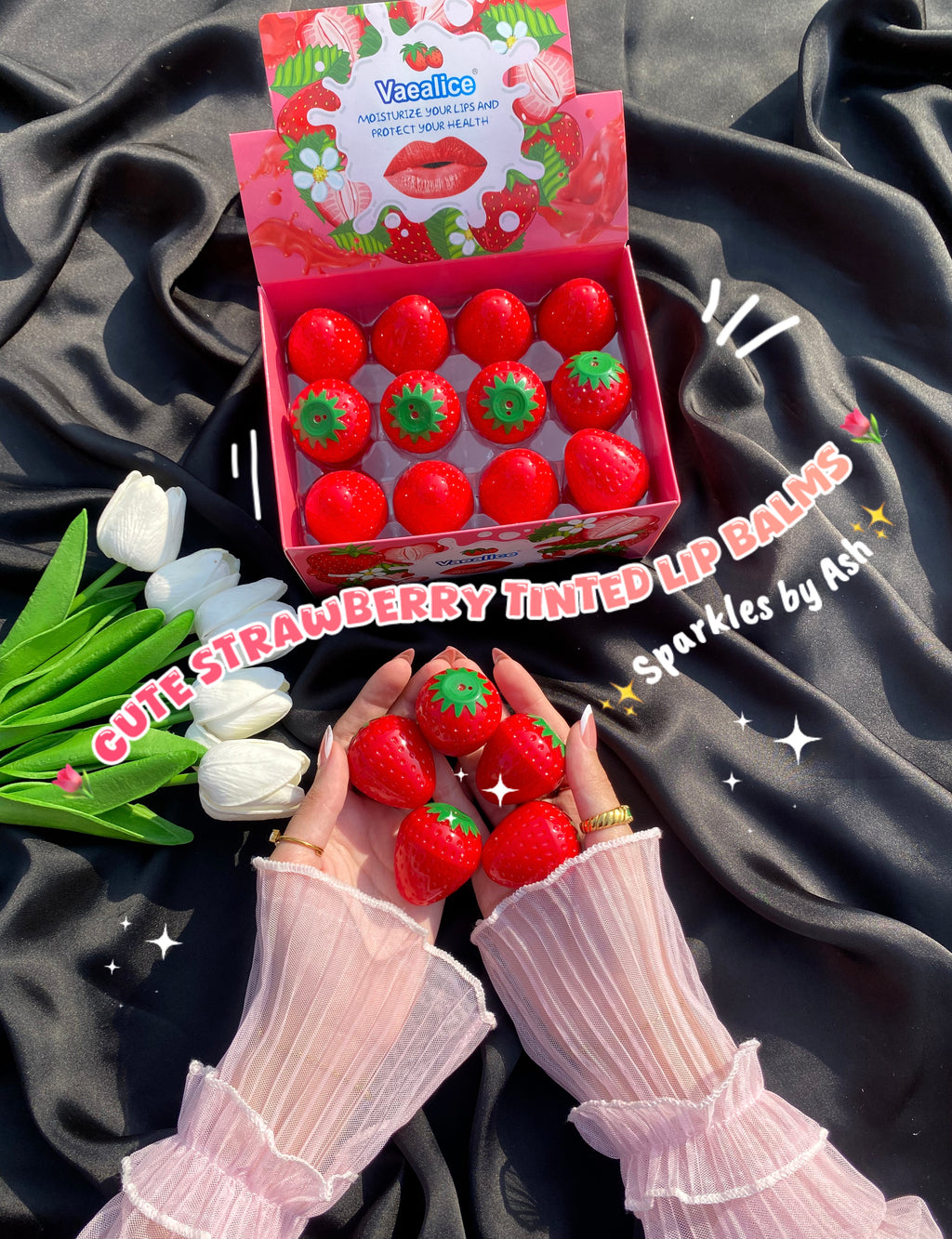 Tinted strawberry 🍓 lipbalms
