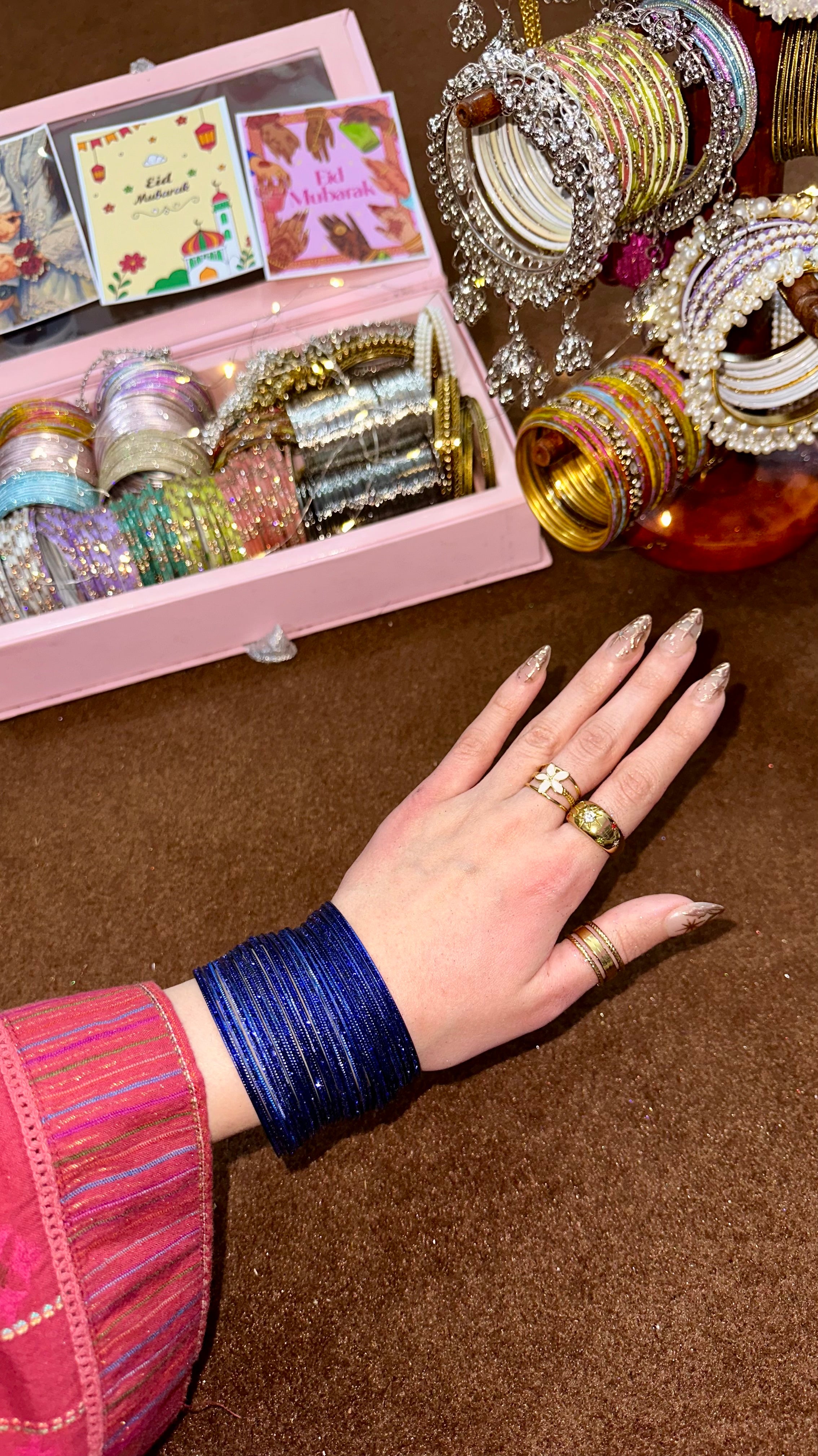 Shimmery metal bangles💗✨