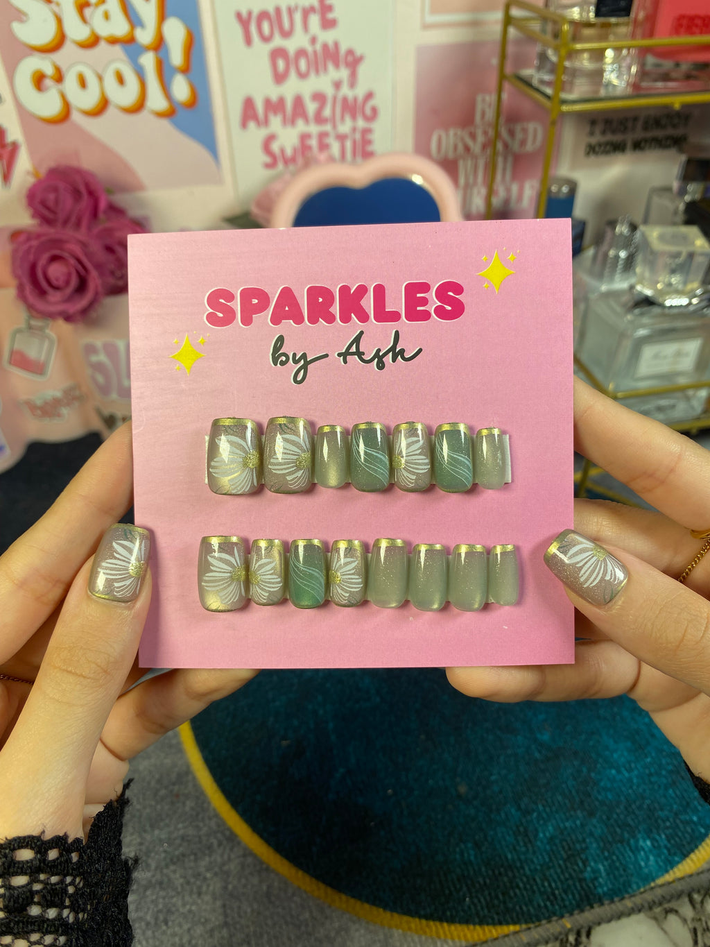 Cat eye fairy nails🧚(free application kit )