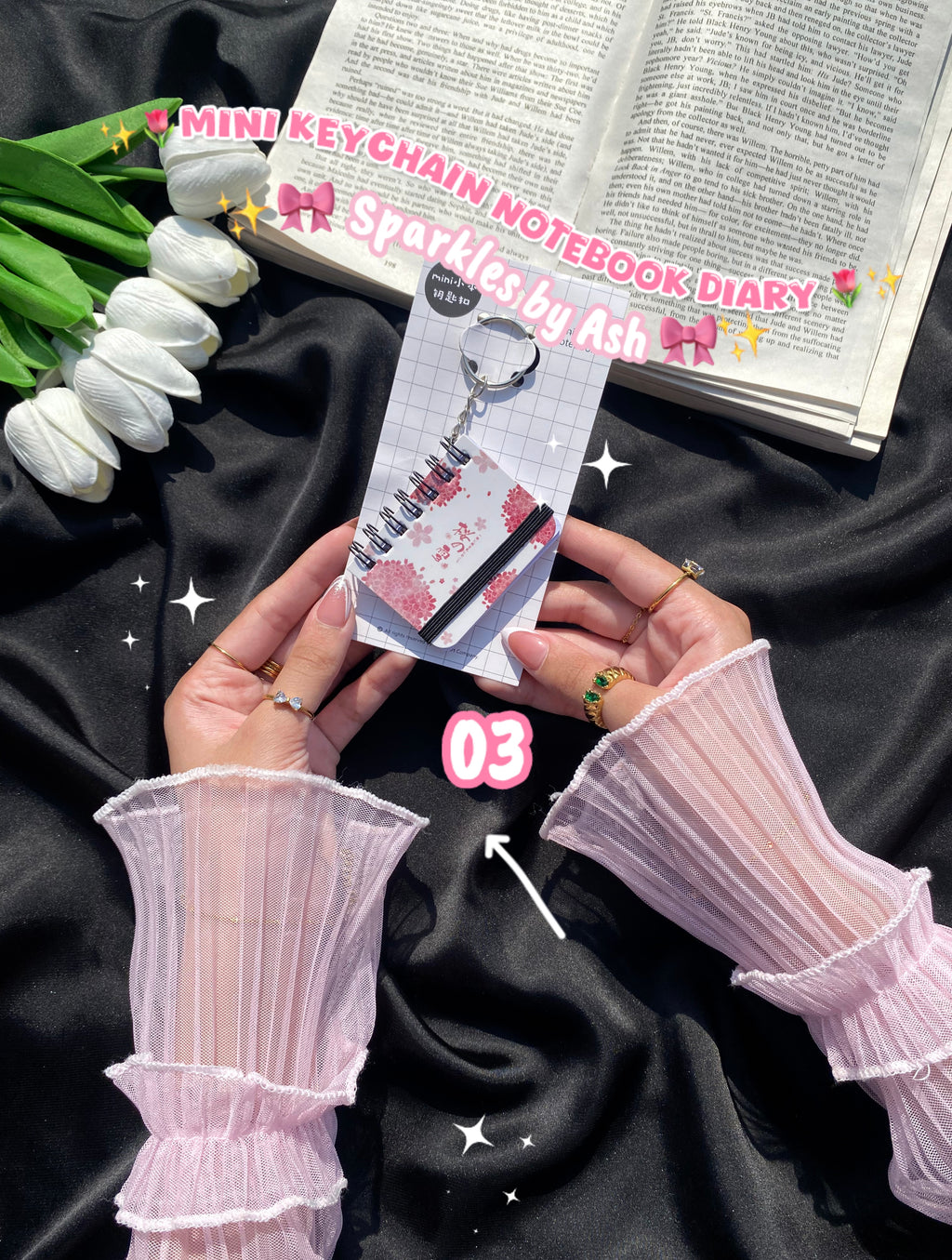 Mini keychain diary 💕